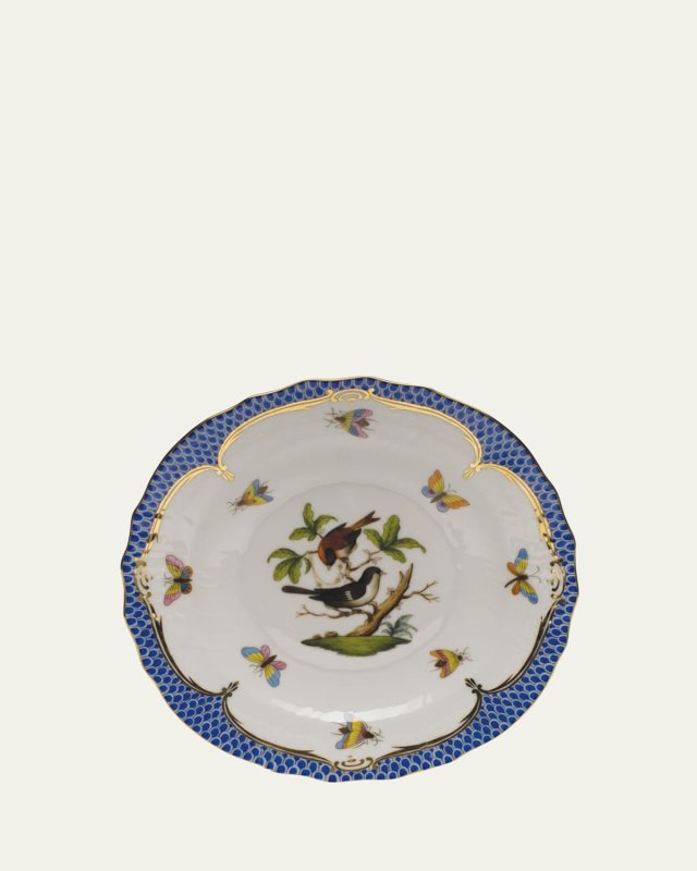 Rothschild Bird Blue Motif 4 Salad Plate